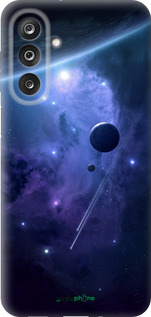 Силиконовый чехол Планеты в синем космосе для Samsung Galaxy M36 - 171u-4103 изображение 