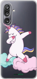 Силиконовый чехол Единорог для Samsung Galaxy M36 - 4702u-4103 изображение 