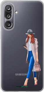 Силиконовый чехол Девушка 1 для Samsung Galaxy M36 - 4751u-4103 изображение 