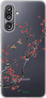 Силиконовый чехол Сакура v2 для Samsung Galaxy M36 - 5538u-4103 изображение 