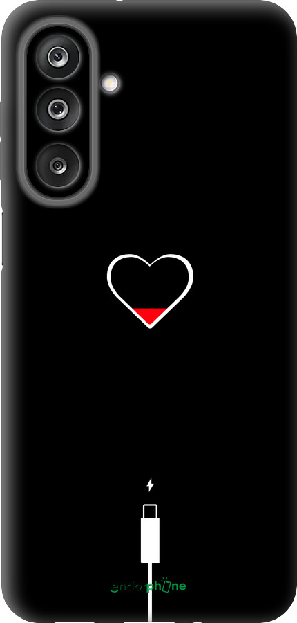 Силиконовый чехол Подзарядка сердца для Samsung Galaxy M36 - 4274u-4103 изображение 