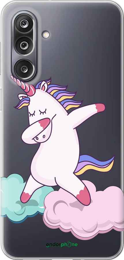 Силиконовый чехол Единорог для Samsung Galaxy M36 - 4702u-4103 изображение 
