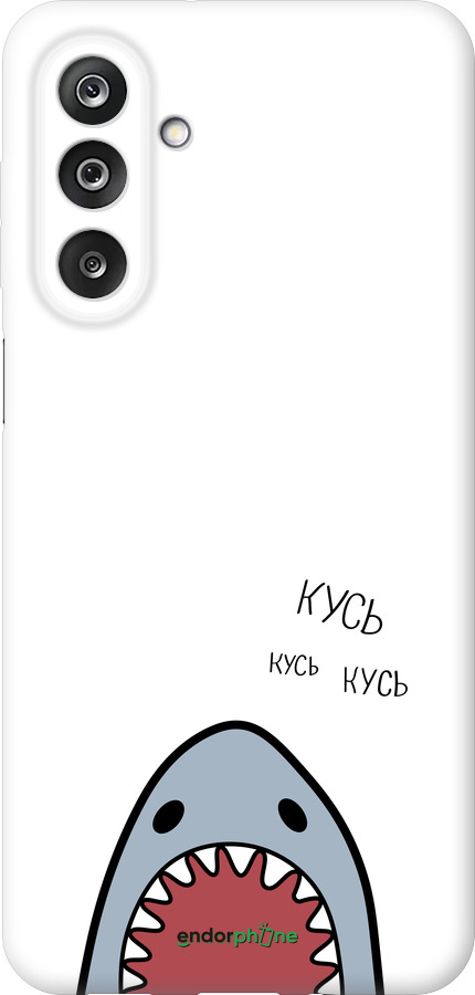Силиконовый чехол Акула для Samsung Galaxy M36 - 4870u-4103 изображение 