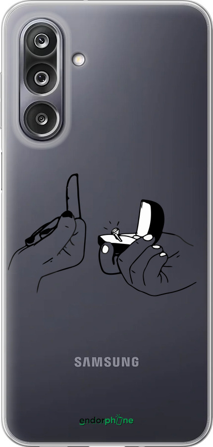 Силиконовый чехол Предложение для Samsung Galaxy M36 - 4898u-4103 изображение 