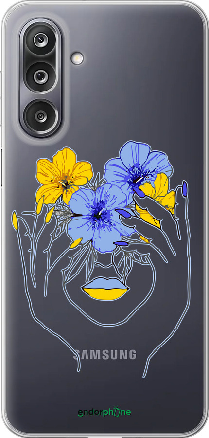 Силиконовый чехол Девушка v4 для Samsung Galaxy M36 - 5276u-4103 изображение 