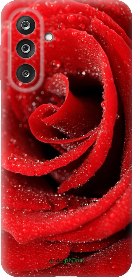 Силиконовый чехол Красная роза для Samsung Galaxy M36 - 529u-4103 изображение 