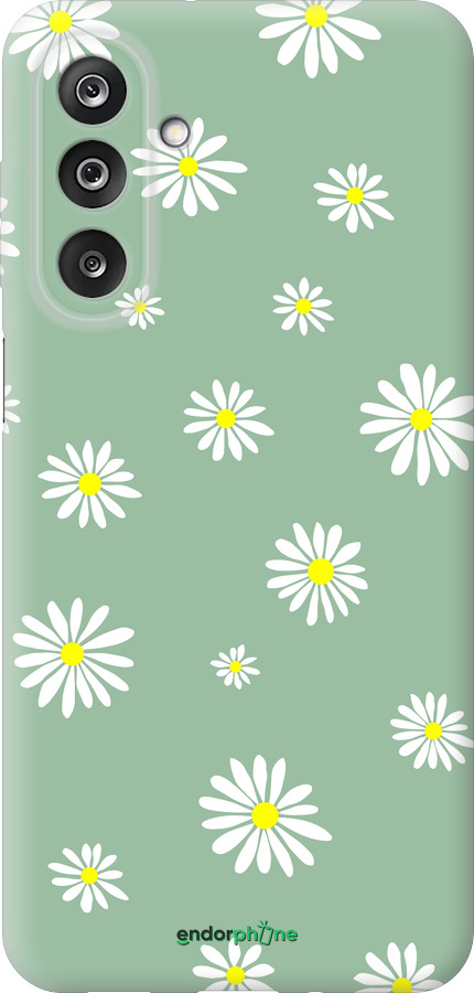 Силиконовый чехол Ромашки v4 для Samsung Galaxy M36 - 5603u-4103 изображение 
