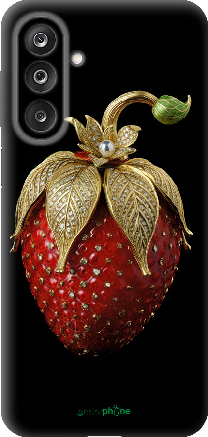 Силиконовый чехол Клубника v3 для Samsung Galaxy M36 - 5638u-4103 изображение 