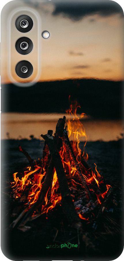 Силиконовый чехол Огонь для Samsung Galaxy M36 - 6021u-4103 изображение 