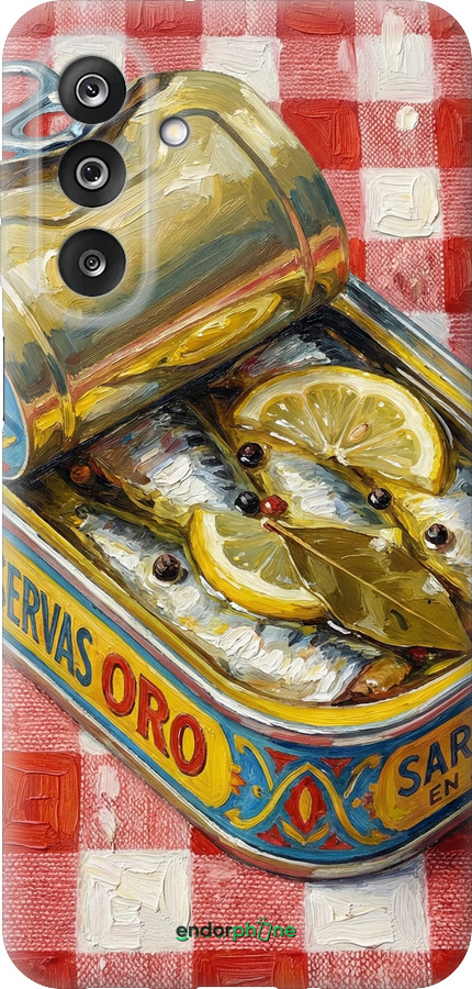 Силиконовый чехол Vintage Sardine Tin Phone для Samsung Galaxy M36 - 6772u-4103 изображение 