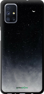 TPU чехол Голубые облака, Голубая луна для Samsung Galaxy M51 M515F - 6396b-1944 изображение 