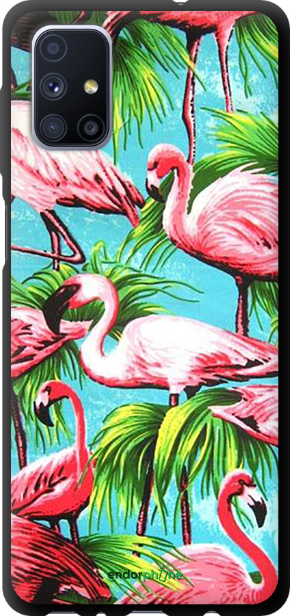 TPU чехол Tropical background для Samsung Galaxy M51 M515F - 4016b-1944 изображение 