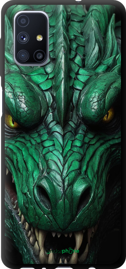 TPU чехол Зелёный дракон v2 для Samsung Galaxy M51 M515F - 5817b-1944 изображение 