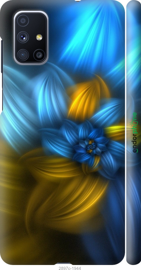 

3D пластиковий матовий чохол "Візерунок 46" для Samsung Galaxy M51 M515F, Синій