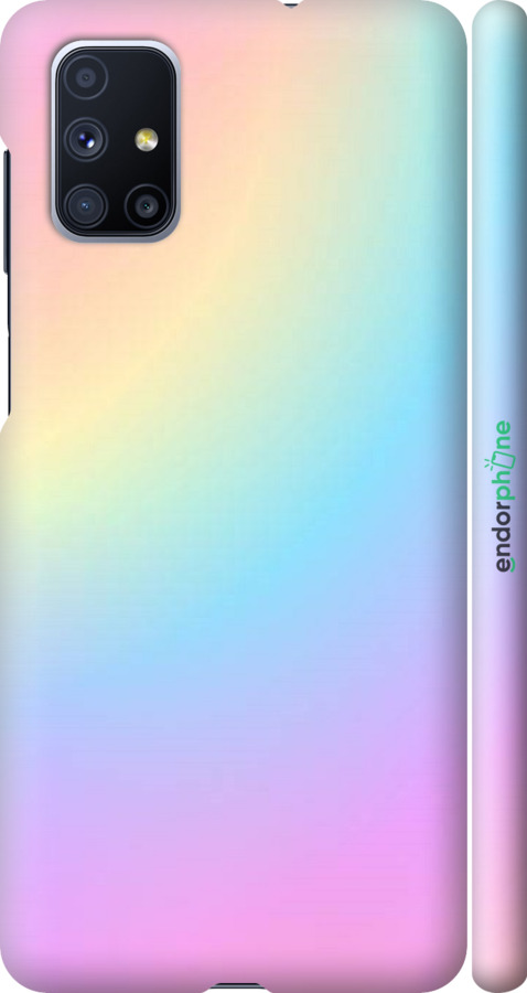 

3D пластиковий матовий чохол "Веселка 2" для Samsung Galaxy M51 M515F, Рожевий