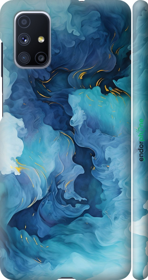 3D пластиковый матовый чехол Акварель для Samsung Galaxy M51 M515F - 6320m-1944 изображение 