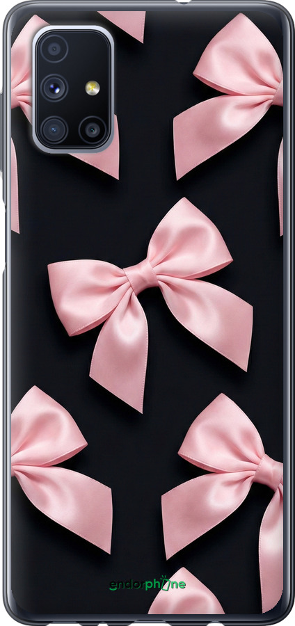 Силиконовый чехол Coquette Ribbons Dark Coquette для Samsung Galaxy M51 M515F - 6767u-1944 изображение 