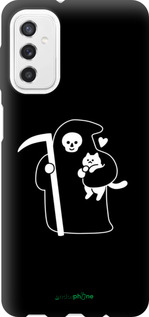 TPU чехол Минималистичный арт: смерть и кошка для Samsung Galaxy M52 M526B - 6529b-2490 изображение 