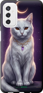 TPU чехол Mystic White Cat Gothic Dark Purple Gold для Samsung Galaxy M52 M526B - 6805b-2490 изображение 