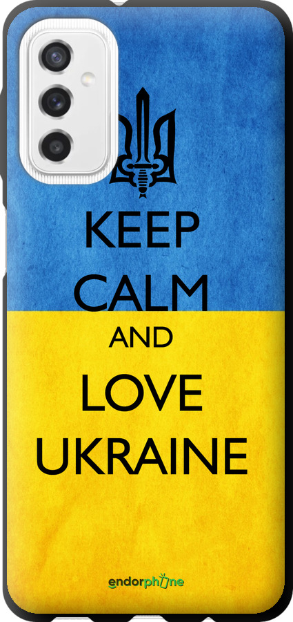 TPU чехол Keep calm and love Ukraine v2  для Samsung Galaxy M52 M526B - 1114b-2490 изображение 