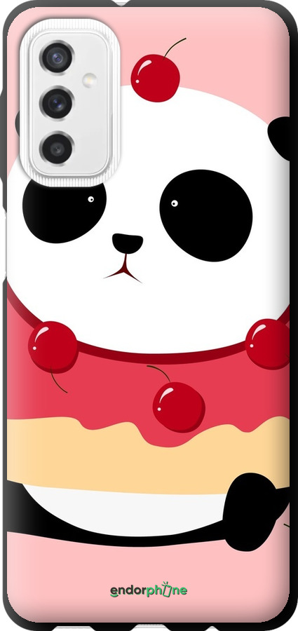 TPU чехол Панда с пончиком для Samsung Galaxy M52 M526B - 3991b-2490 изображение 