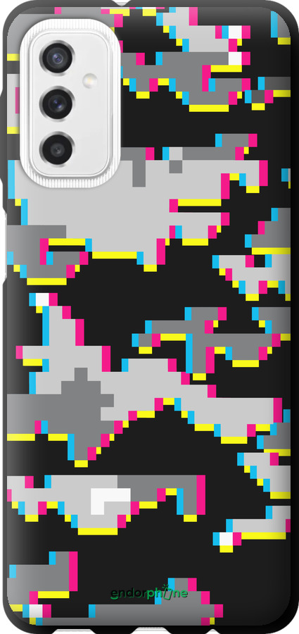 TPU чехол Пиксельный камуфляж для Samsung Galaxy M52 M526B - 5481b-2490 изображение 