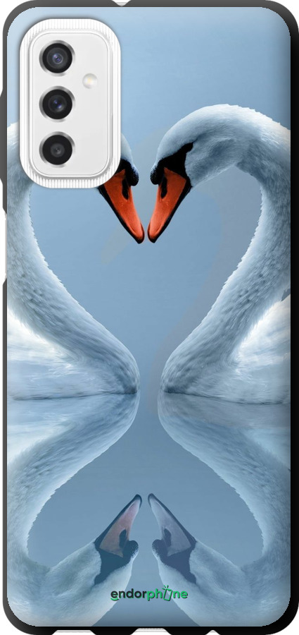 TPU чехол Лебеди для Samsung Galaxy M52 M526B - 6007b-2490 изображение 