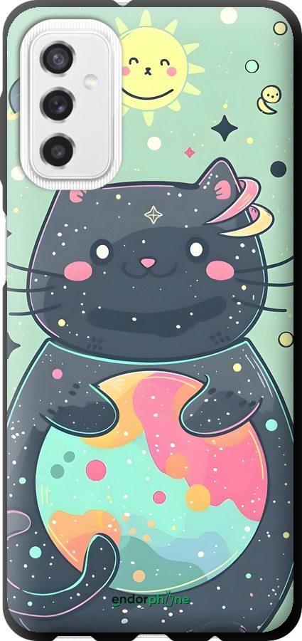 TPU чехол Милый котик для Samsung Galaxy M52 M526B - 6364b-2490 изображение 