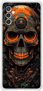 Силикон с усиленными углами чехол Череп для Samsung Galaxy M52 M526B - 5952sp-2490 изображение 