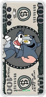 Силикон с усиленными углами чехол Том и джерри для Samsung Galaxy M52 M526B - 6291sp-2490 изображение 