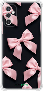 Силикон с усиленными углами чехол Coquette Ribbons Dark Coquette для Samsung Galaxy M52 M526B - 6767sp-2490 изображение 
