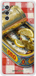 Силіконовий протиударний с посиленими кутами чехол Vintage Sardine Tin Phone для Samsung Galaxy M52 M526B - 6772sp-2490 изображение 