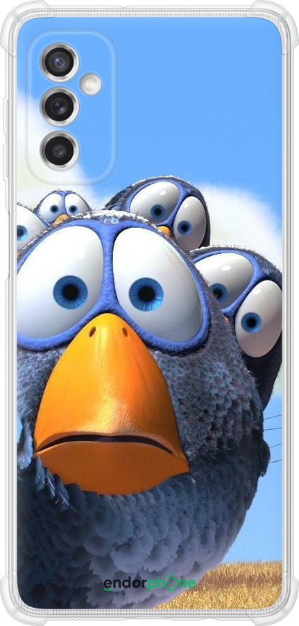 Силикон с усиленными углами чехол Angry Birds для Samsung Galaxy M52 M526B - 6008sp-2490 изображение 