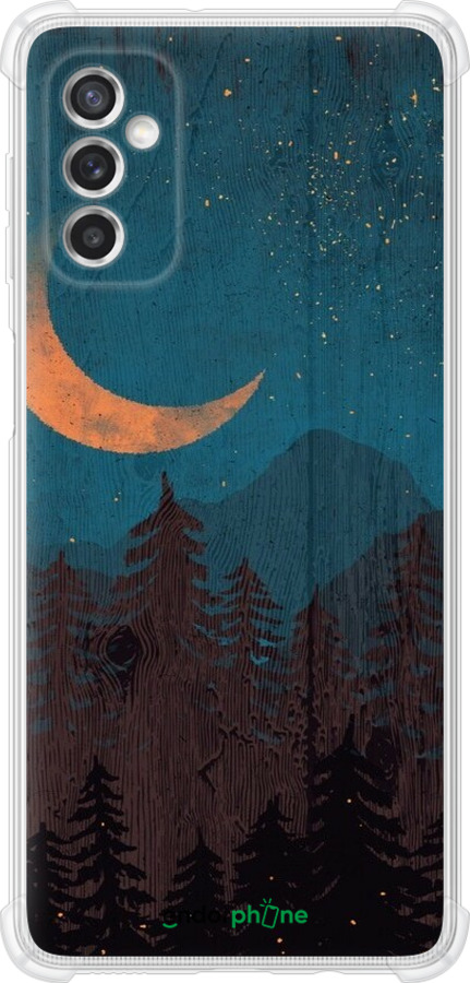 Силикон с усиленными углами чехол Звездный лес для Samsung Galaxy M52 M526B - 6480sp-2490 изображение 