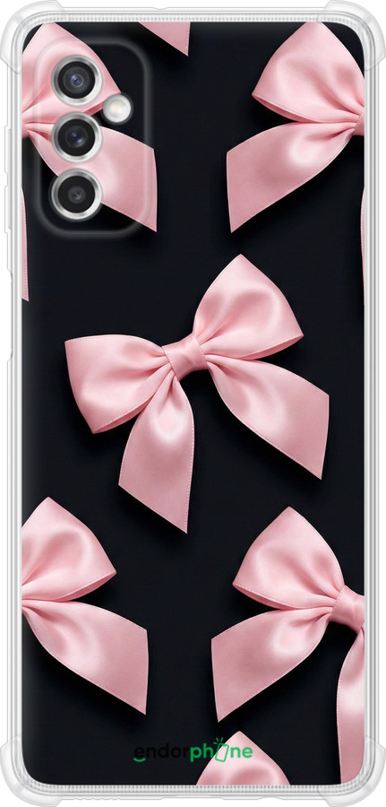 Силикон с усиленными углами чехол Coquette Ribbons Dark Coquette для Samsung Galaxy M52 M526B - 6767sp-2490 изображение 