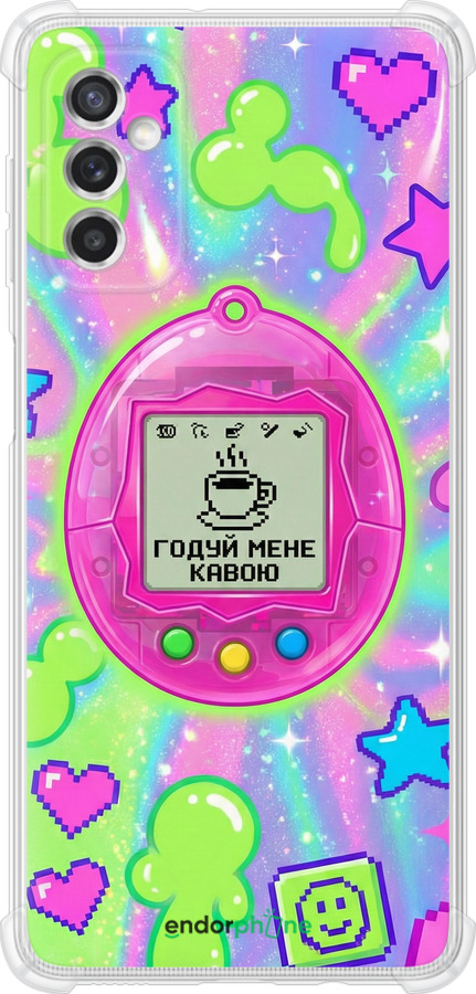 Силикон с усиленными углами чехол Y2K Aesthetic Retro Pet: Годуй мене кавою для Samsung Galaxy M52 M526B - 6784sp-2490 изображение 
