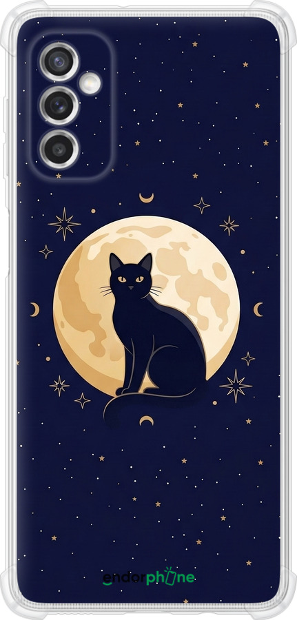 Силикон с усиленными углами чехол Cute Cat Celestial/Witchy для Samsung Galaxy M52 M526B - 6787sp-2490 изображение 