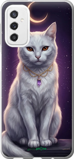 Силиконовый чехол Mystic White Cat Gothic Dark Purple Gold для Samsung Galaxy M52 M526B - 6805u-2490 изображение 