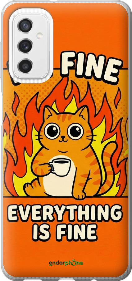 Силіконовий чехол Funny Cat для Samsung Galaxy M52 M526B - 6786u-2490 изображение 