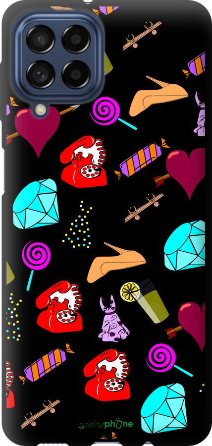 TPU чехол stickers для Samsung Galaxy M53 M536B - 4757b-2608 изображение 