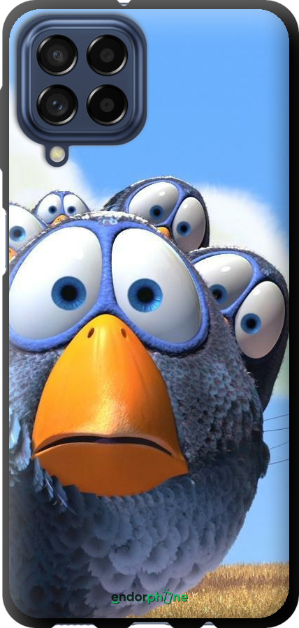 TPU чехол Angry Birds для Samsung Galaxy M53 M536B - 6008b-2608 изображение 
