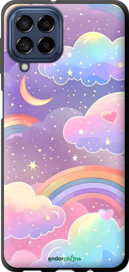 TPU чехол Облака и радуга для Samsung Galaxy M53 M536B - 6312b-2608 изображение 