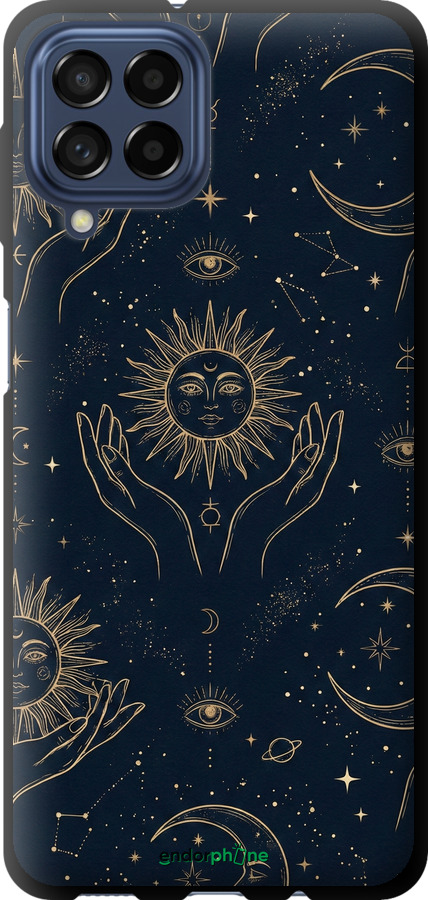 TPU чехол Celestial Harmony: Sun & Moon Gold Mystic Pattern для Samsung Galaxy M53 M536B - 6778b-2608 изображение 
