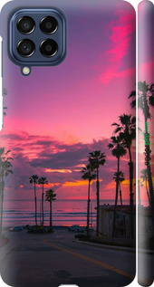 3D пластиковый матовый чехол Пальмы для Samsung Galaxy M53 M536B - 5873m-2608 изображение 