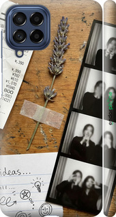 3D пластиковый матовый чехол Aesthetic Scrapbook Collage для Samsung Galaxy M53 M536B - 6773m-2608 изображение 