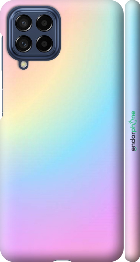 

3D пластиковий матовий чохол "Веселка 2" для Samsung Galaxy M53 M536B, Рожевий