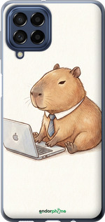 Силіконовий чехол Funny Capybara CEO Working для Samsung Galaxy M53 M536B - 6777u-2608 изображение 