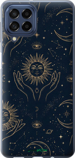 Силіконовий чехол Celestial Harmony: Sun & Moon Gold Mystic Pattern для Samsung Galaxy M53 M536B - 6778u-2608 изображение 