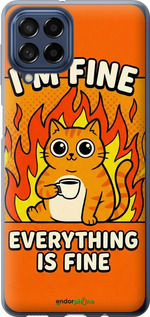 Силиконовый чехол Funny Cat для Samsung Galaxy M53 M536B - 6786u-2608 изображение 