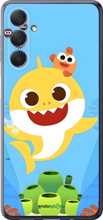 Силиконовый чехол Бейби Шарк для Samsung Galaxy M54 - 6303u-3039 изображение 